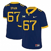 West Virginia Mountaineers 67 Quinton Spain Navy College Football Jersey Dzhi,baseball caps,new era cap wholesale,wholesale hats